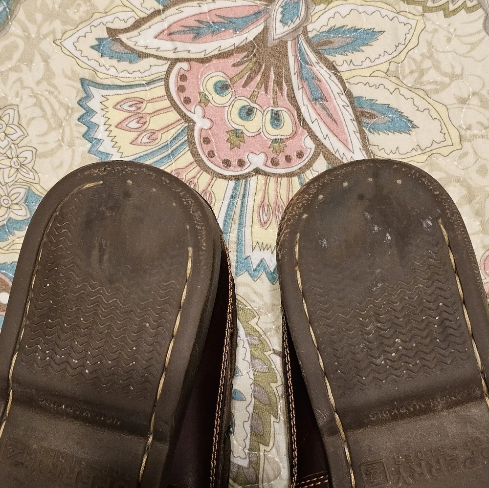 Sperry Top Sider Mako Leather Boat Shoes w/removable Insoles, Men's, Size 10M